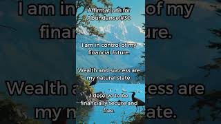 Affirmations to Attract Wealth and Success  Abundance Mindset Shorts [upl. by Aelber210]