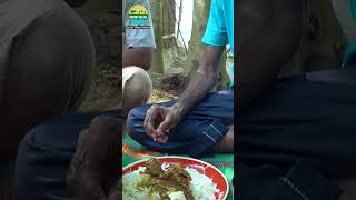 SERVING Full Goat Mutton Kosha amp Rice villagevlog food muttoncurry mutton villagefoodlife [upl. by Priest]