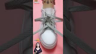 Trendy styling sneakers laces design Easy shoelacing Tie Tips style tips shorts [upl. by Vesta]