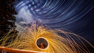 STEEL WOOL Versus STAR TRAIL  Photoshop Tutorial [upl. by Anaicul891]