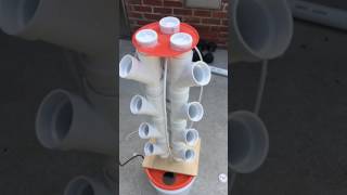 Vertical hydroponic grow tower using 2 inch PVC wye and 5Gal bucket [upl. by Davenport69]