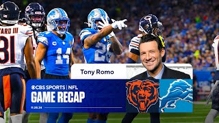 Tony Romo says what the Bears did at the end of the game was quotinexcusablequot  Game Recap [upl. by Htrag568]