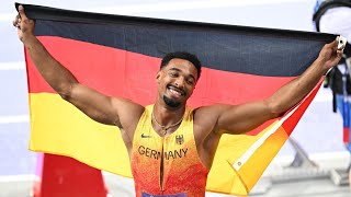 Olympische Spiele 2024 Leichtathletik Leo Neugebauer gewinnt die Silbermedaille im Zehnkampf [upl. by Sllew190]