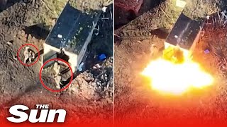 Ukrainian artillery air reconnaissance unit destroys Russian positions [upl. by Sheldon700]