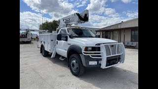 2006 FORD F550 66K EXCITY 60L TEREX HIRANGER TL36P 41FT INSULATED DOUBLE KNUCKLE BUCKET TRUCK [upl. by Hpeseoj]