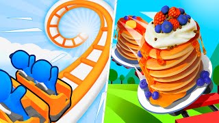 TikTok Gameplay Video 2024  Satisfying Mobile Game Max Levels Runner Coaster VS Pancake Run [upl. by See]