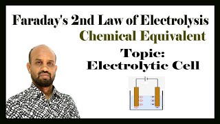 Lesson 7 Faradays 2nd Law of Electrolysis  Topic Electrolytic Cell  Electrochemistry [upl. by Ahseyn454]