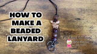 How to Make a Beaded Lanyard [upl. by Penland]