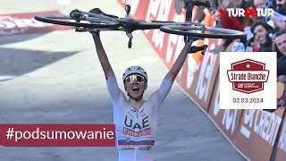 Strade Bianche 2024  81 km samotnej ucieczki Pogacara  podsumowanie TurDeTur [upl. by Keele]