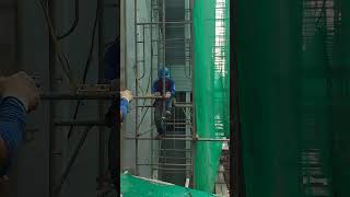 Ilevel ang transom constructionlife shortvideo scaffolder [upl. by Nylessoj]