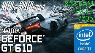 Need For Speed Rivals  Geforce GT 610  i3 3220  8GB RAM  720p [upl. by Lleuqar]