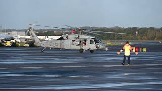 UH60 Visits Edinburgh from USS Harry S Truman  Morning Visit [upl. by Loats]