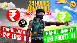 1v1 Lone Wolf 🔥 24 Hours🕡 Playing Challenge 🤯  Profit or Loss 📈  Lone Wolf Gameplay  1match 70₹🤑 [upl. by Ib]