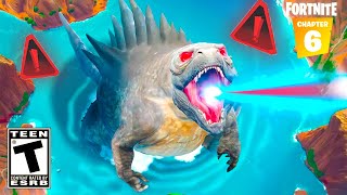 Bienvenido GODZILLA a Fortnite CAPITULO 6 [upl. by Tijnar10]