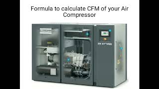 Air compressor CFM calculation formula [upl. by Bashuk240]