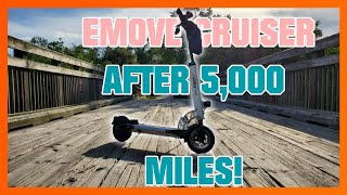 Emove Cruiser Scooter Review After 5000 Miles  Range Test [upl. by Anilegnave468]