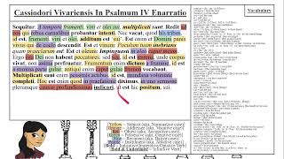 Latin Tidbit  Cassiodores Commentary On Psalm 48 [upl. by Artenehs]