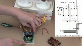 Comment faire un interrupteur émetteur récepteur radio 433mhz 2 canaux  mode triggeringavi [upl. by Oruam]