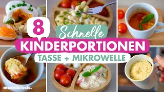 8 leckere Rezepte aus der Mikrowelle 😃💡  Perfekte Kinderportionen in Sekunden  mamiblock [upl. by Laurie409]