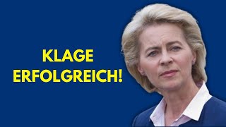 Eilmeldung Von der Leyen stinksauer Klage gegen von der Leyen erfolgreich [upl. by Naus]