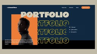 How to Create a Modern Portfolio Website Using Only HTML amp CSS  Hindi Tutorial [upl. by Acissej]