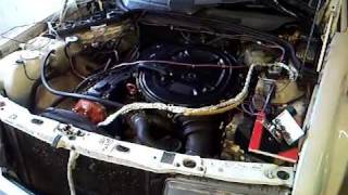 Engine Running with distributorless spark on Mercedes Benz [upl. by Aerdnaeel183]