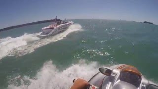 Sea Doo Speedster VS Challenger 180  Ashbridges Bay Toronto [upl. by Arahahs269]