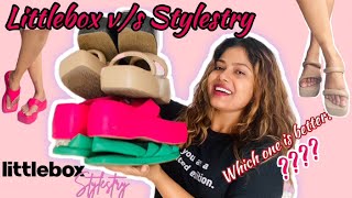 Littlebox vs Stylestry footwears  which is better haul of Y2K platform heels [upl. by Calypso193]