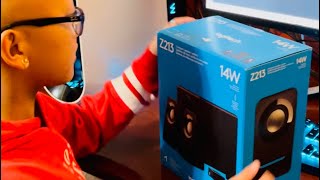 Logitech  z213 20 Multimedia Speaker System 3Piece Unboxing and Setup [upl. by Lymn]