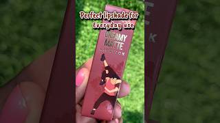 Mars Creamy Matte Lipstick Perfect brown lipstick for all skin tone makeup youtubeshorts shorts [upl. by Delphina]