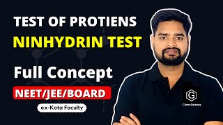 Ninhydrin Test  Test of Amino acid  Chemical Test for Protein  IITJEE  NEET BOARDS CHEMGATEWAY [upl. by Ylremik]