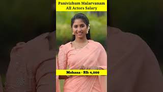 Panivizhum Malarvanam Serial All Actors Per Day Salary  Kathirvel  Anbu  Anupama  Cheran shorts [upl. by Kinnie96]