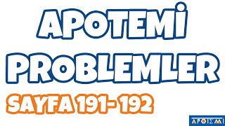 Apotemi Problemler Sayfa 191192 Adım Güçlendirme Testi 5 Çözümleri  APOTEMİ YAYINLARI [upl. by Snyder]