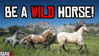 EASY HOW TO BECOME A WILD HORSE  HERD  Red Dead Redemption 2 Tutorial Pinehaven [upl. by Allimac]