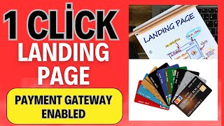 Landing Page With Payment Gateway In 1 Easy Step [upl. by Ayotl]