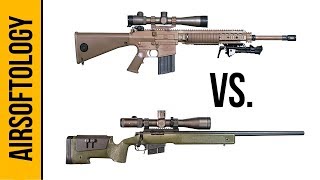 DMR vs Bolt Action  Whats a Better Airsoft Sniper Rifle  Airsoftology QampA Show [upl. by Ellen]