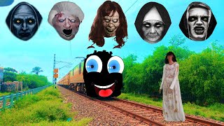 Bhoot wala face train amazing video  horror train funny video  prank ghost funny  ghost [upl. by Helali527]