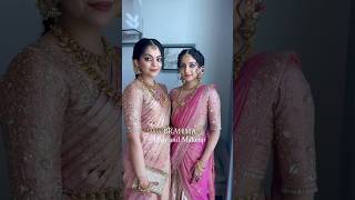 Ahaana Krishna and Ishaani Krishna makeuplook sareedraping sisterwedding ozy diyakrishna [upl. by Anierdna]