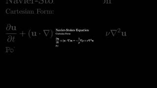 Navier Stoke Equation ✍️ mathsbeauty animation fluid 1million equation maths [upl. by Ateuqram]