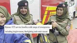 In a first women firefighters blaze a trail in Pakistan’s Karachi [upl. by Godiva]