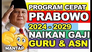 PROGRAM CEPAT PRABOWO NAIKKAN GAJI GURU PPPK HONORER DAN ASN [upl. by Hardigg789]