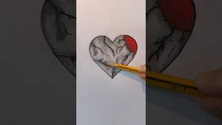 Broken Heart satisfying shorts drawing [upl. by Siramed]