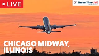 Midway International Airport  Chicago IL  StreamTime LIVE [upl. by Reynolds487]