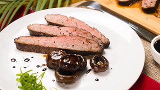 Homemade Steak  TERIYAKI MUSHROOMS AND STEAK  Recipesnet [upl. by Clovah]