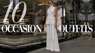 10 OCCASION OUTFITS FOR SPRING 2024  Karen Millen Dresses Wedding Guest Races Haul [upl. by Sabah]