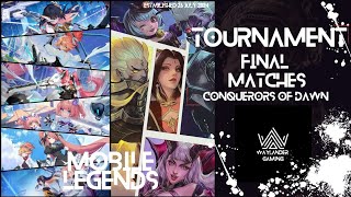 Conquerors of Dawn Finals Africa Burn v Prominence mobilelegend5v5 tournament mlbb [upl. by Noryk]