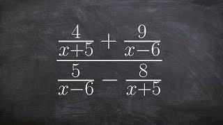 Simplify a complex fraction by multiplying the numerator and denominator by the LCD [upl. by Niels]