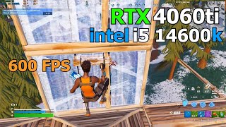 RTX 4060 ti  Intel i5 14600K Fortnite Chapter 5  Ranked  Performance Mode [upl. by Larkin626]