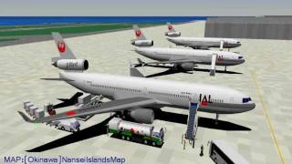 YSFLIGHT MD11 NahaAirport [upl. by Starlin]