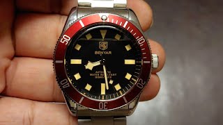 BENYAR automatic TUDORhomage unboxing in INDIA🇮🇳 red 5179 [upl. by Archy]